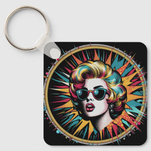 Pop Art Marilyn  Key Ring
