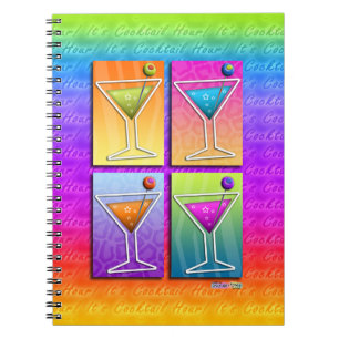 Pop Art MARTINIS NOTEBOOK - DIARY - JOURNAL