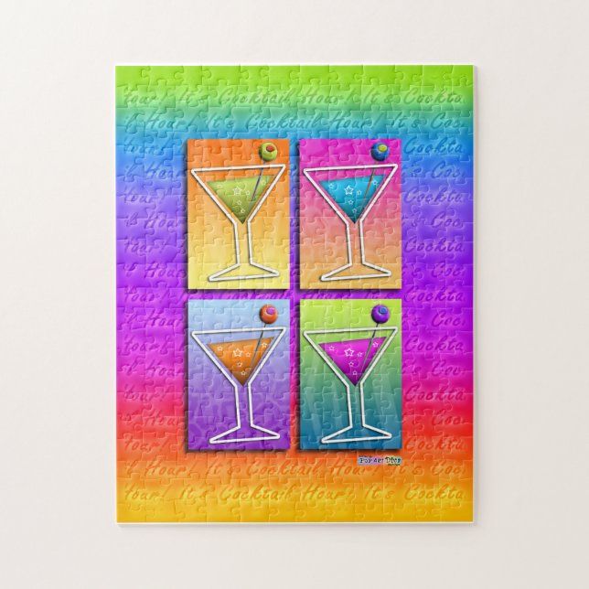 Pop Art MARTINIS PUZZLE (Vertical)