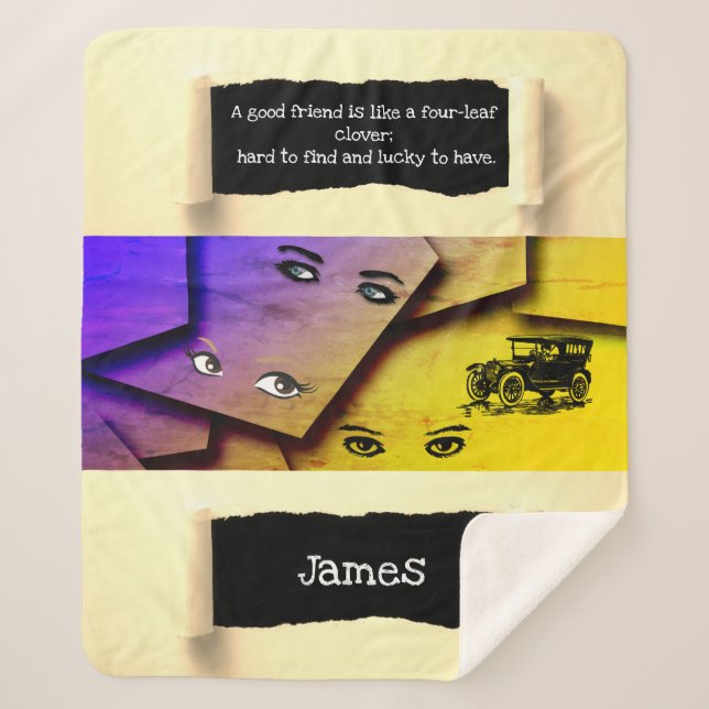 Pop Art  Minimalism Inspirational and Motivational Sherpa Blanket (Front)