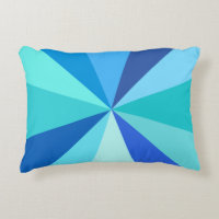 Pop Art Modern 60s Funky Geometric Rays in Blue