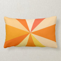 Pop Art Modern 60s Funky Geometric Rays in Orange