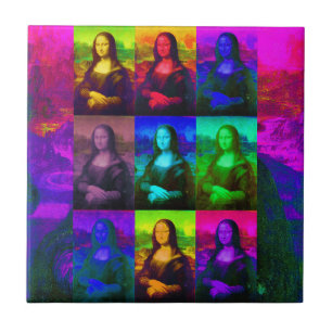 Pop Art Mona Lisa  Tile