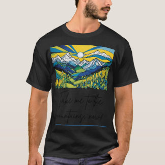 Pop Art Mountains Active T-Shirt