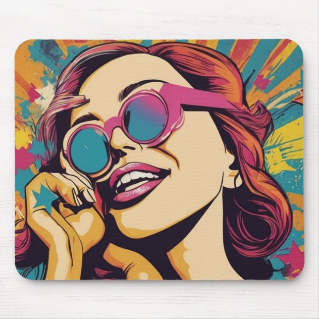 Pop art mouse pad (Front)