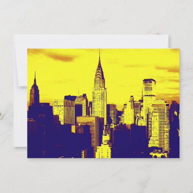 Pop Art New York City Invitation (Front)