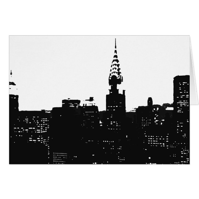 Pop Art New York Silhouette (Front Horizontal)