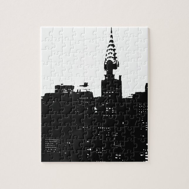 Pop Art New York Silhouette Jigsaw Puzzle (Vertical)