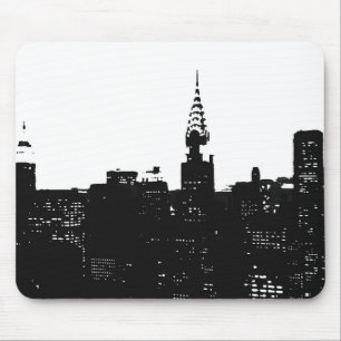 Pop Art New York Silhouette Mouse Pad