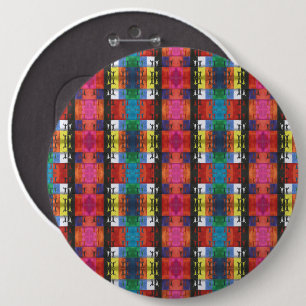 Pop art no.1 by Yeshaya Dank - unity & harmony 6 Cm Round Badge