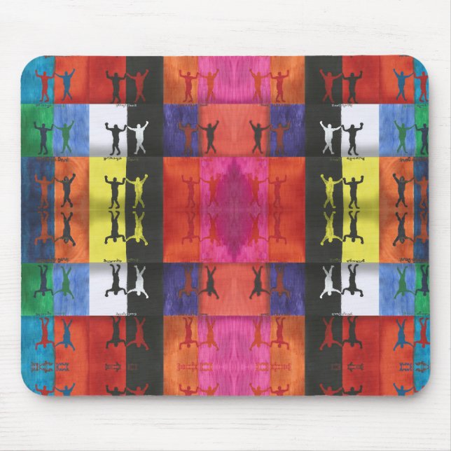 Pop art no.1 by Yeshaya Dank - unity & harmony Mouse Pad (Front)