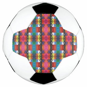 Pop art no.1 by Yeshaya Dank - unity & harmony Soccer Ball