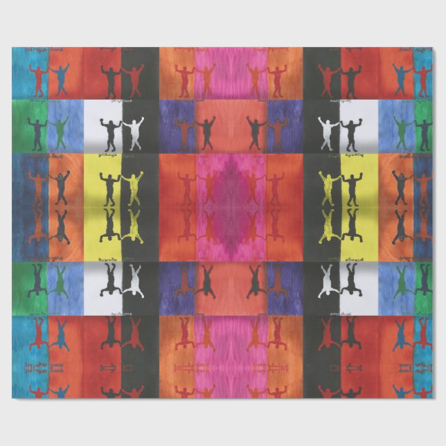 Pop art no.1 by Yeshaya Dank - unity & harmony Wrapping Paper (Flat)