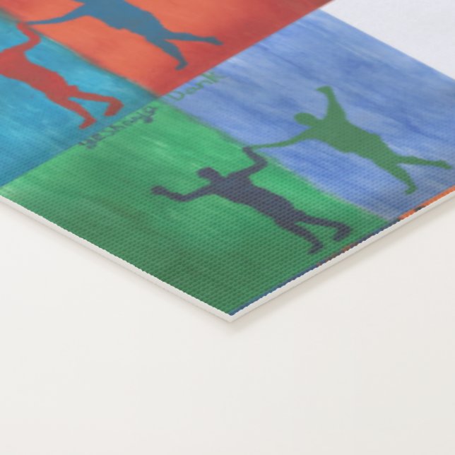 Pop art no.1 by Yeshaya Dank - unity & harmony Yoga Mat (Detail)