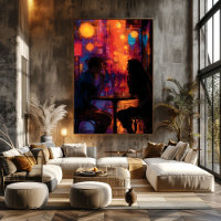 Pop Art: Nocturnal Romantic Encounter