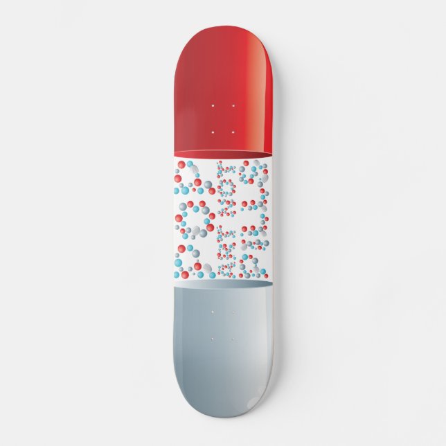Pop Art Not Pills Skateboard (Front)
