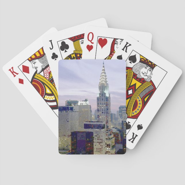 Pop Art Oil Paint Effect New York Playing Cards (Back)