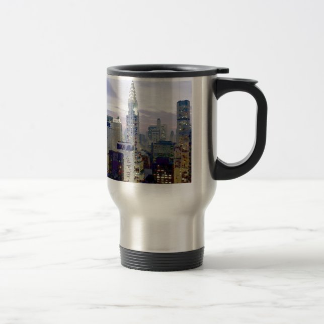 Pop Art Oil Paint Effect New York Travel Mug (Right)
