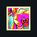 POP-ART ORCHIDES - On-screen printing Canvas Print<br><div class="desc">MARBA/2023 Digital Art (Marcio Netto Baeta) with artificial intelligence,  screen print 75 x 75 cm. POP-ART orchids.</div>