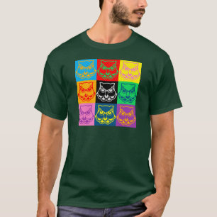 Pop Art Owl Face T-Shirt