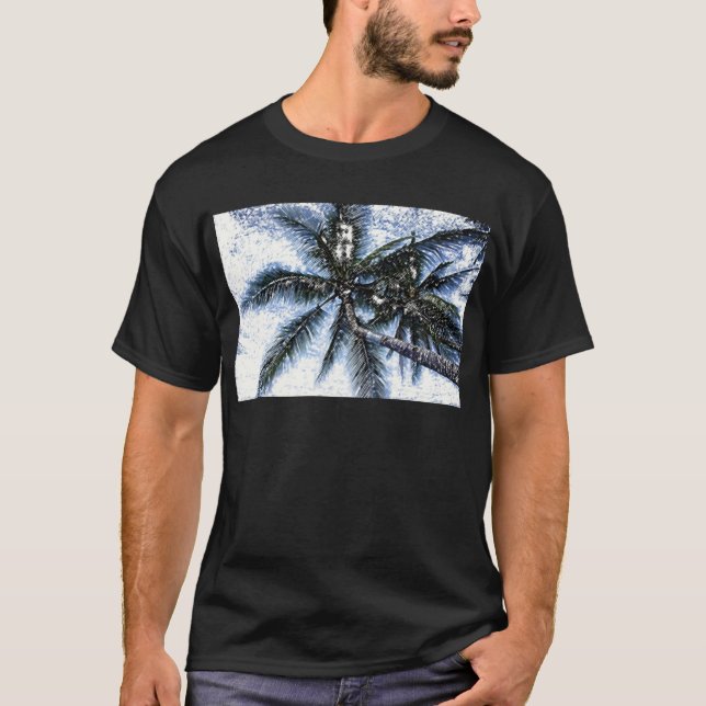 Pop Art Palm Tree T-Shirt (Front)