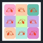 Pop Art Panda Bear Mix Poster<br><div class="desc">Pop Art Panda Bear Mix.</div>