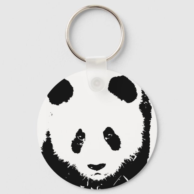 Pop Art Panda Key Chains (Front)