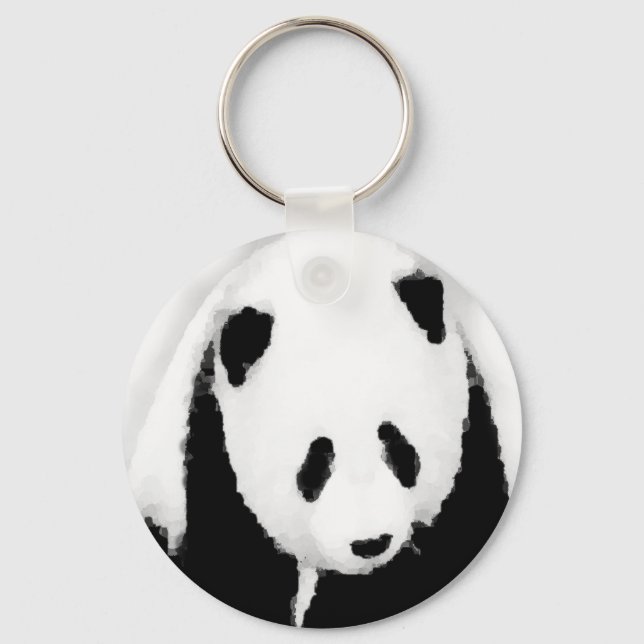 Pop Art Panda Key Chains (Front)