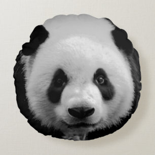 Pop Art Panda Round Cushion