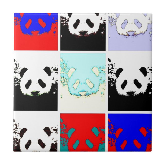 Pop Art Panda Tile (Front)