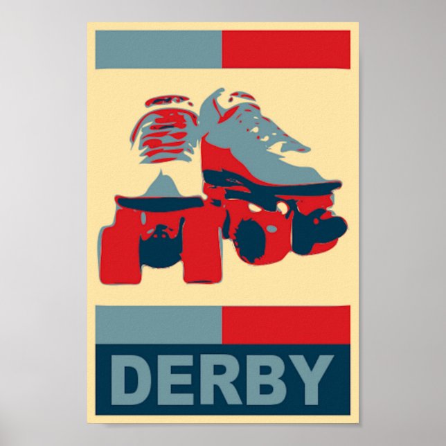 Pop Art  Patriotic Derby Canvas Print (Front)