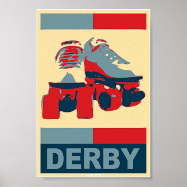Pop Art  Patriotic Derby Poster (Front)