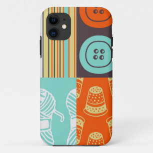 Pop-art pattern - sewing Case-Mate iPhone case