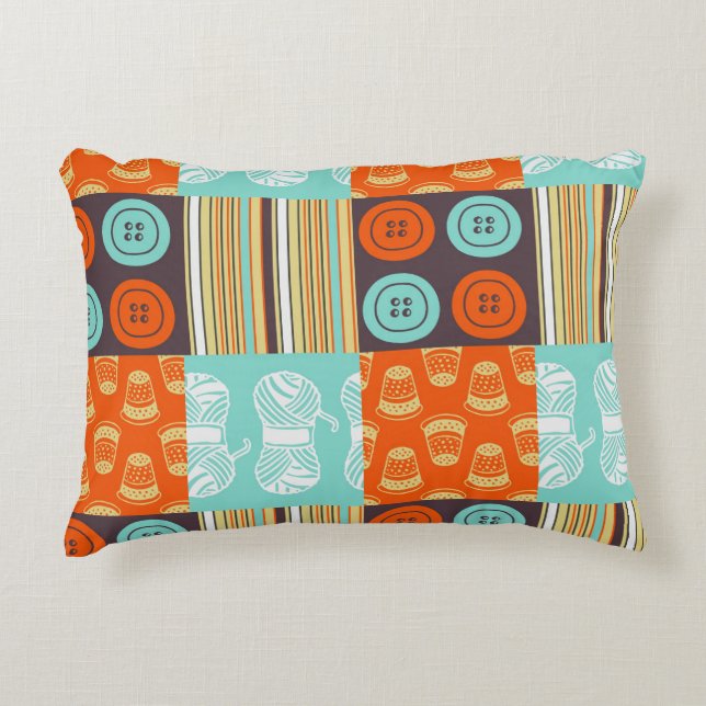 Pop-art pattern - sewing decorative cushion (Front)