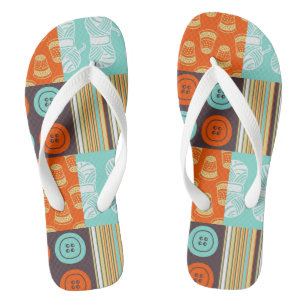 Pop-art pattern - sewing jandals