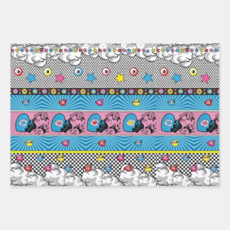 Pop Art Pattern  Wrapping Paper Sheet