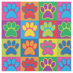 Pop Art Paws Fabric