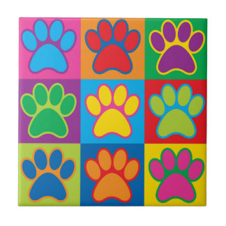 Pop Art Paws Tile