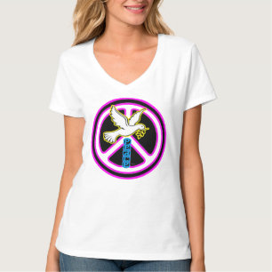Pop Art Peace Dove Symbol T-Shirt