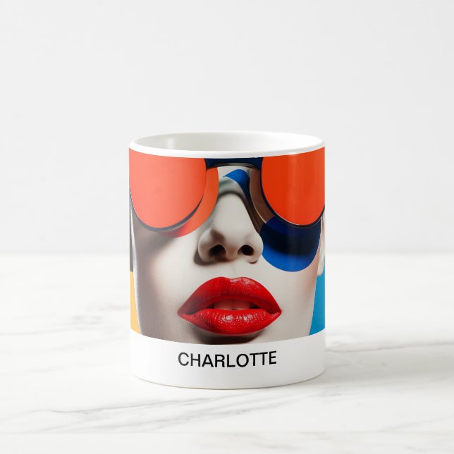 Pop Art Photo Collage  Coffee Mug (Center)