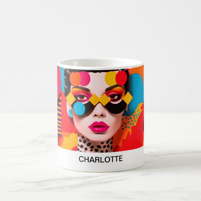 Pop Art Photo Collage  Coffee Mug (Center)