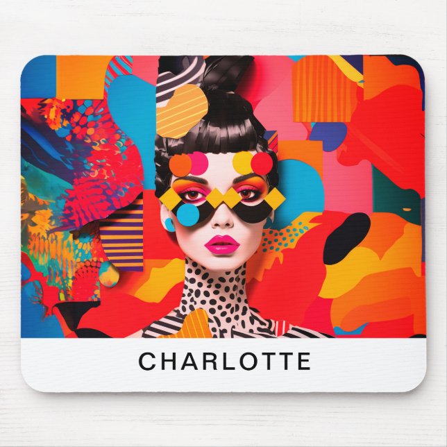 Pop Art Photo Collage  Mouse Pad (Front)