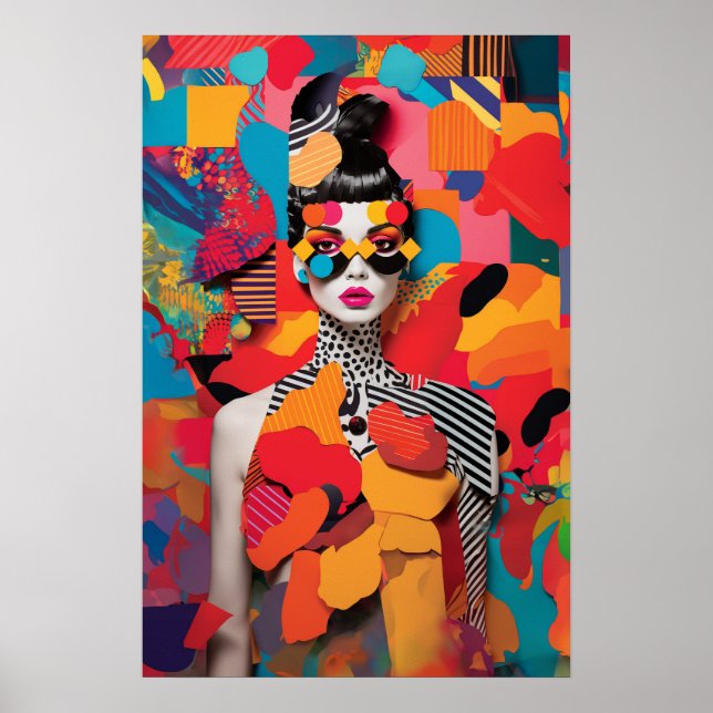 Pop Art Photo Collage  Poster (Front)