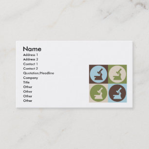 Pop Art Physiology Business Card
