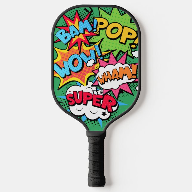 Pop Art Pickleball Paddle (Front)