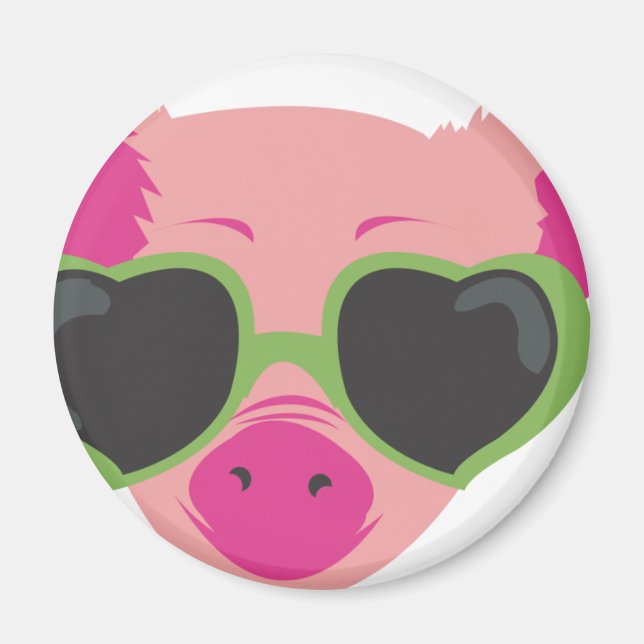 Pop art Piggy Magnet (Front)