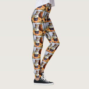 Pop Art Pilgrim Cupcakes Leggings