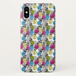 Pop Art Pineapples And Palm Leaves Case-Mate iPhone Case