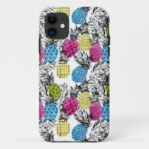 Pop Art Pineapples And Palm Leaves Case-Mate iPhone Case