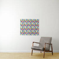 Pop Art Pineapples And Palm Leaves